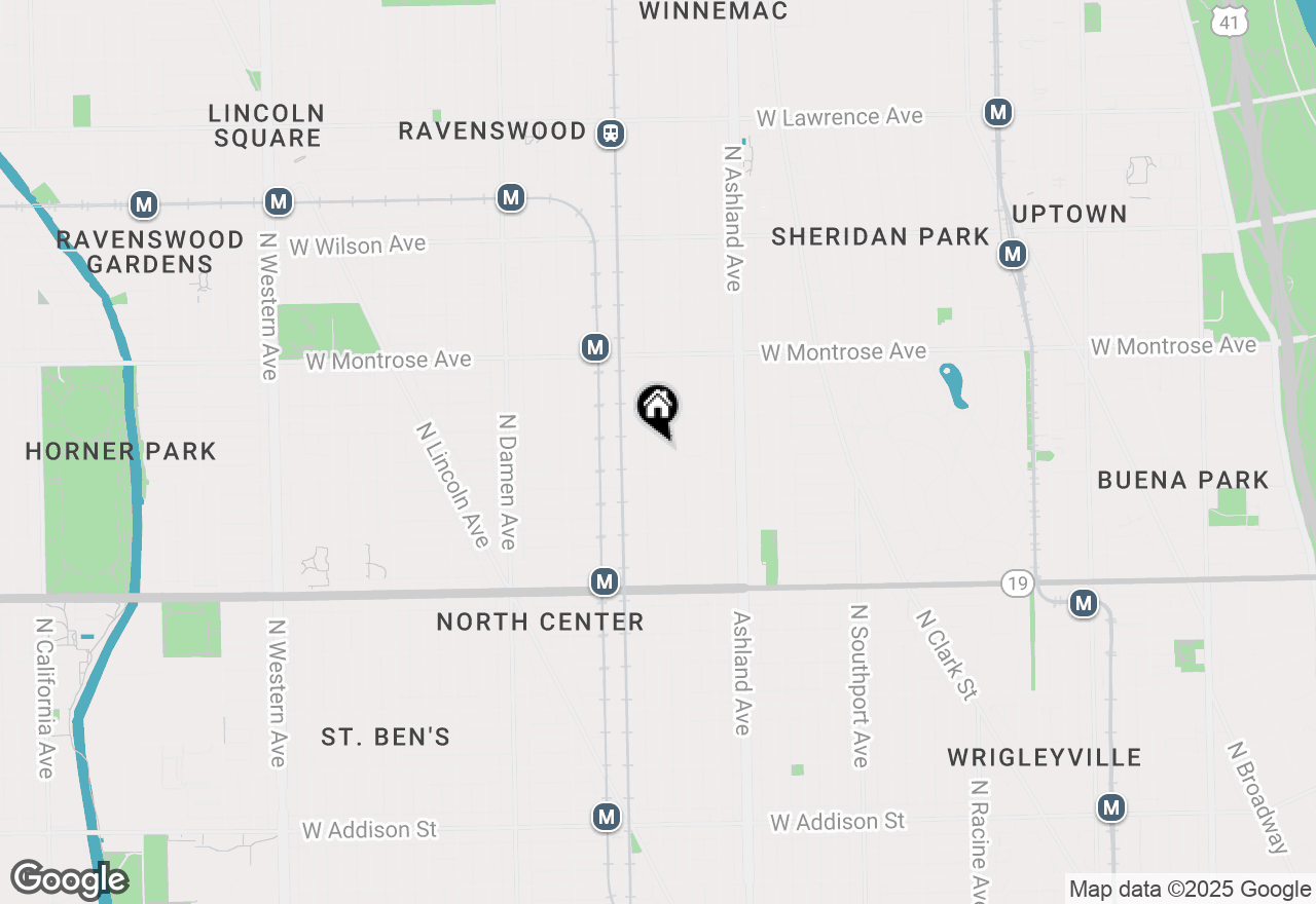 Map of 4220 N Hermitage Avenue, Chicago, IL 60613