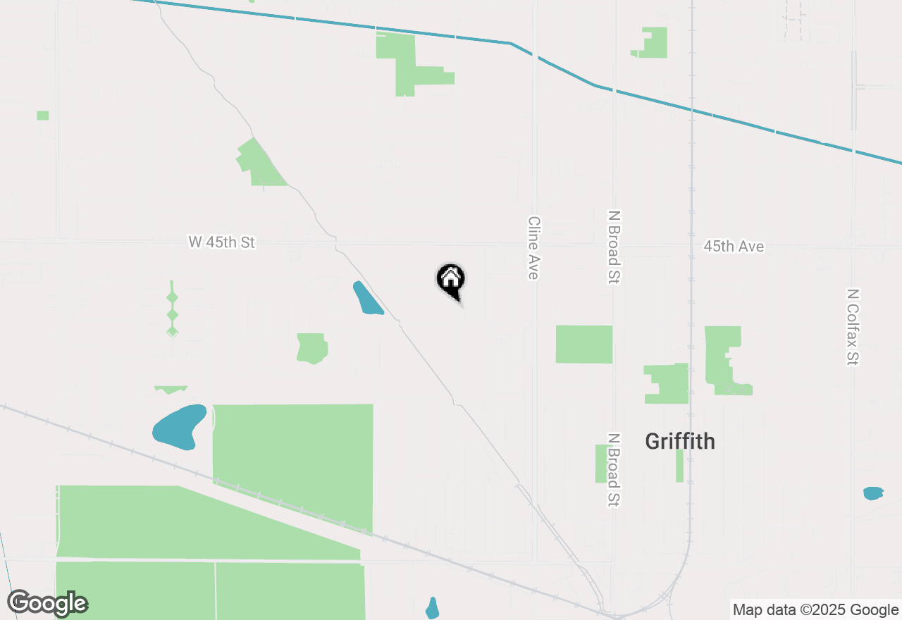 Map of 907 W Pine Place, Griffith, IN 46319