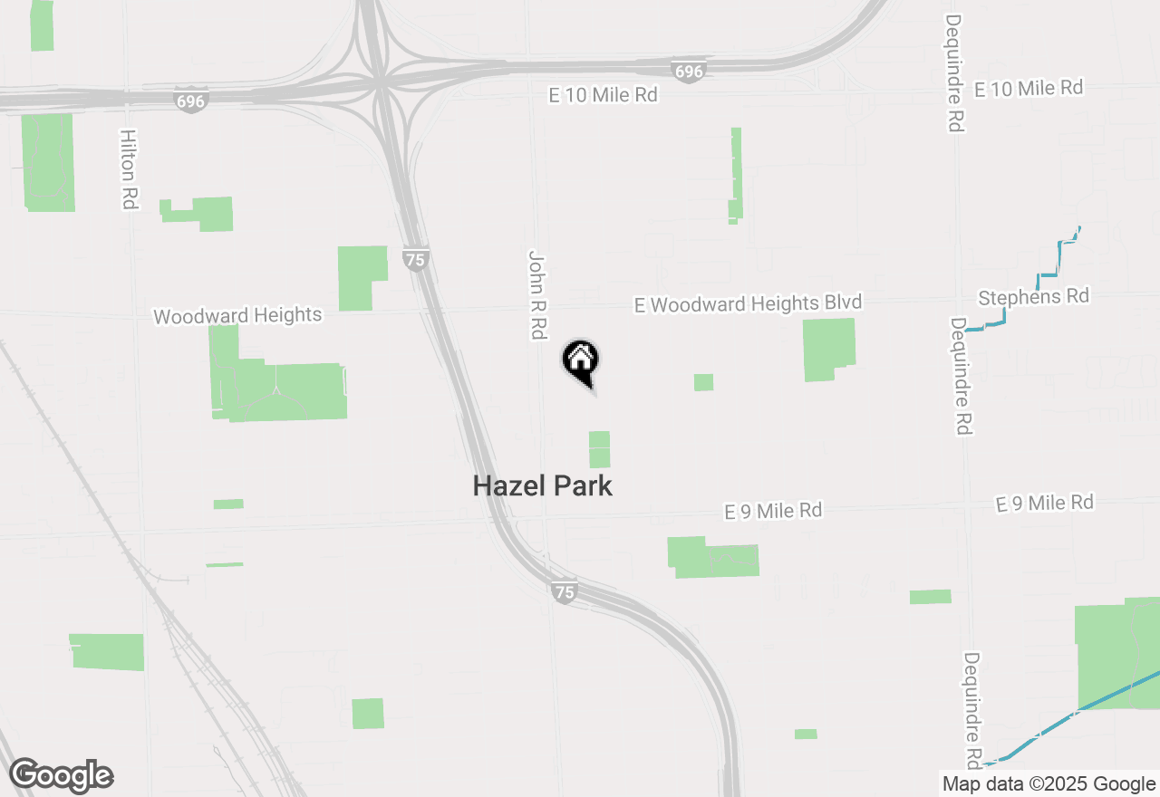 Map of 23413 Easterling Avenue, Hazel Park, MI 48030