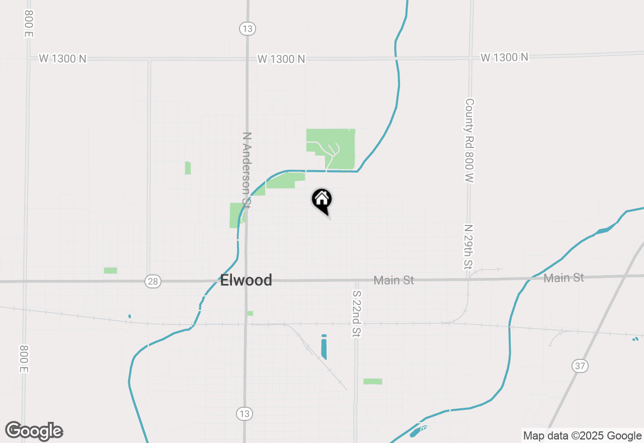 Map of 1928 N D Street, Elwood, IN 46036