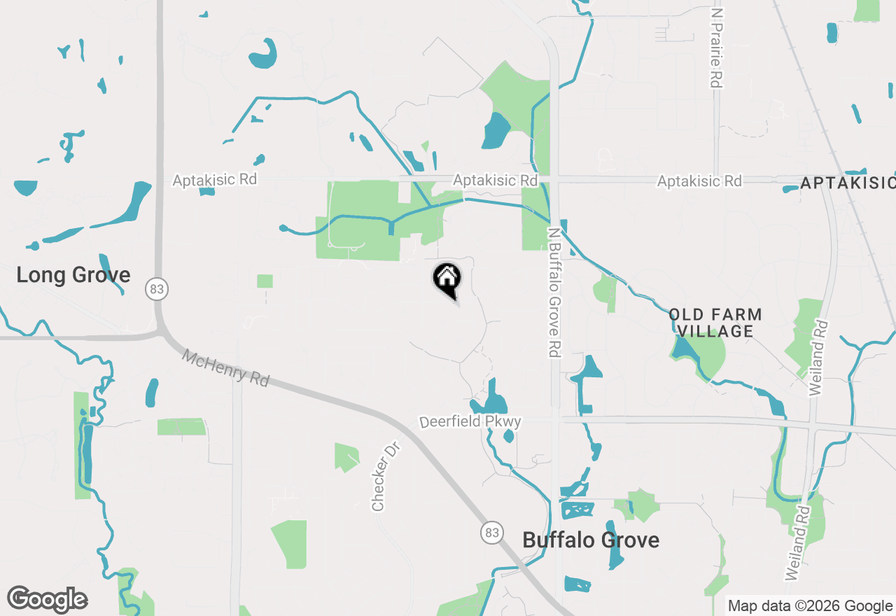Map of 631 Thompson Boulevard, Buffalo Grove, IL 60089