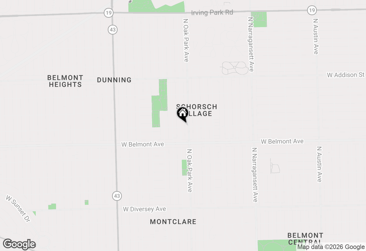 Map of 3301 N Newcastle Avenue, Chicago, IL 60634