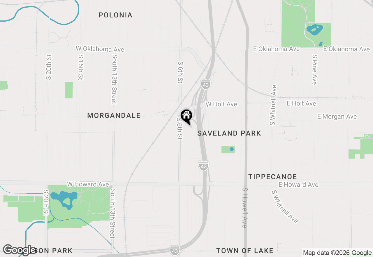 Map of 3557 S 5th Pl, Milwaukee, WI 53207