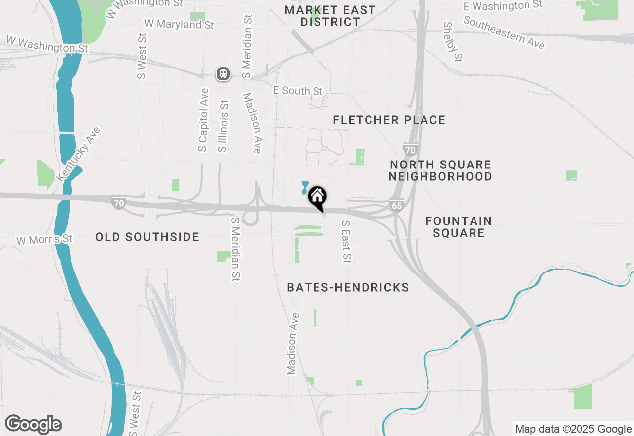 Map of 1039 High Street, Indianapolis, IN 46225