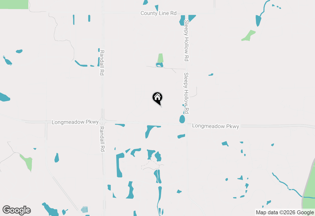 Map of 1201 Waterford Street, Algonquin, IL 60102