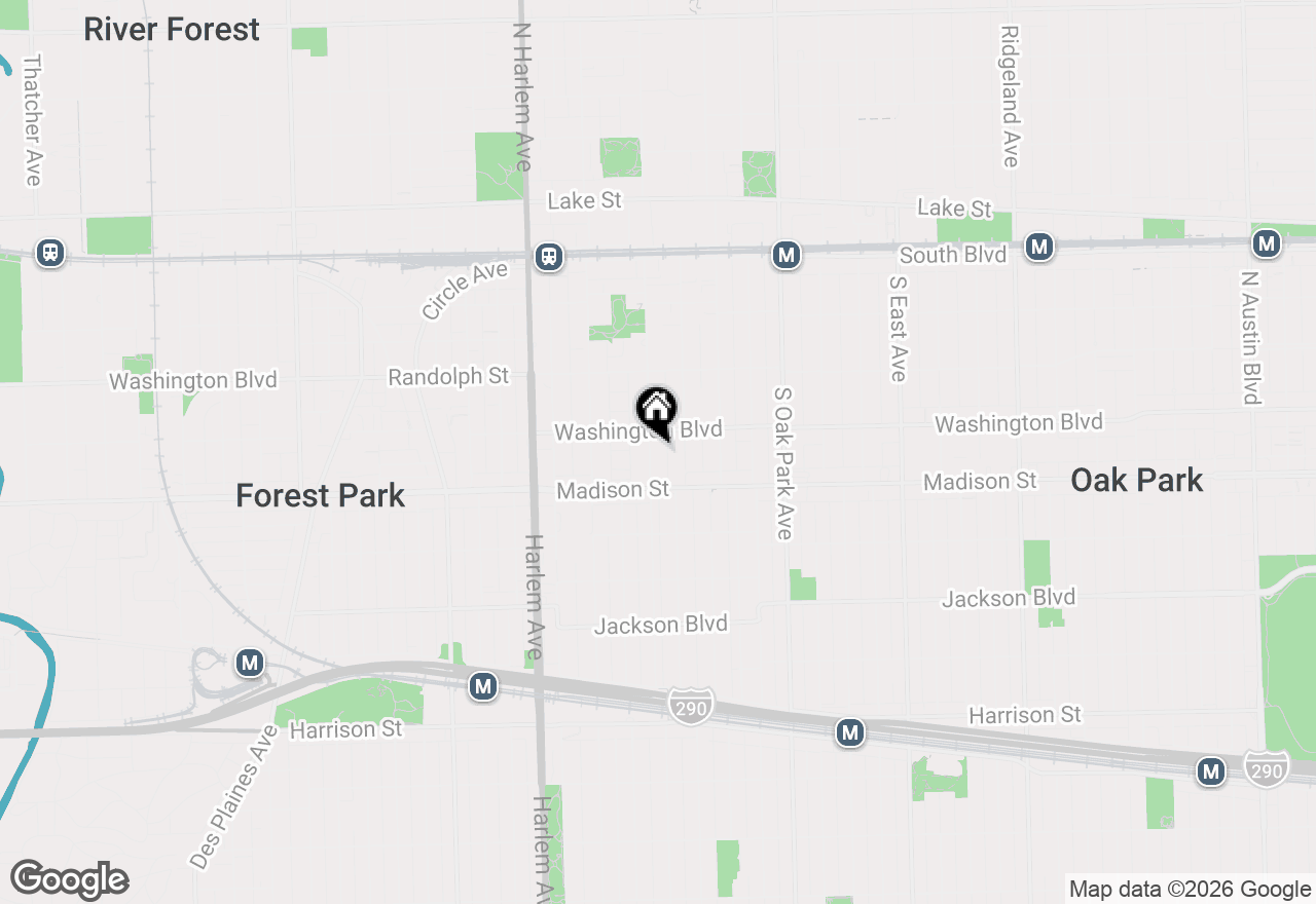Map of 420 S Home Avenue #107N, Oak Park, IL 60302