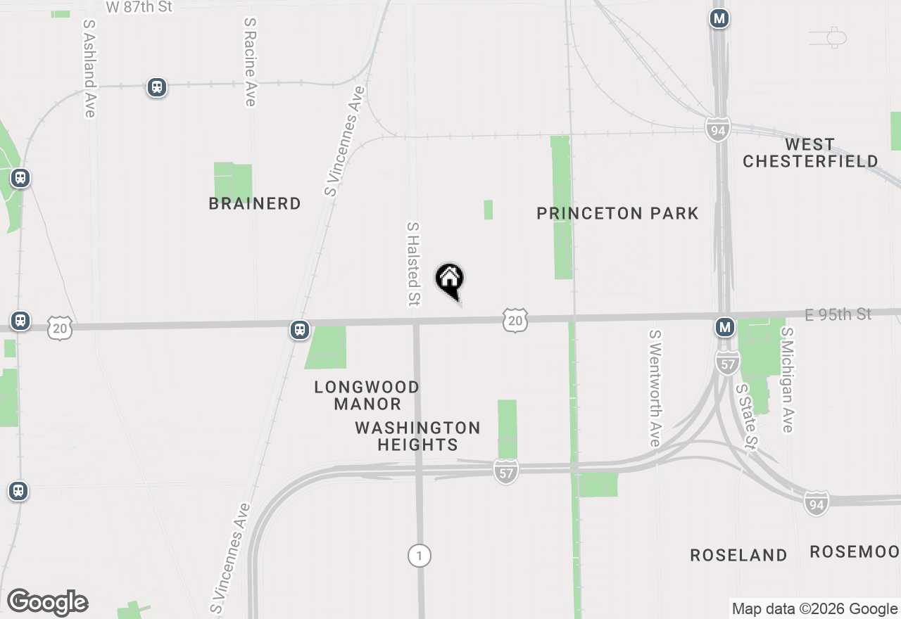 Map of 9444 S Union Avenue, Chicago, IL 60620