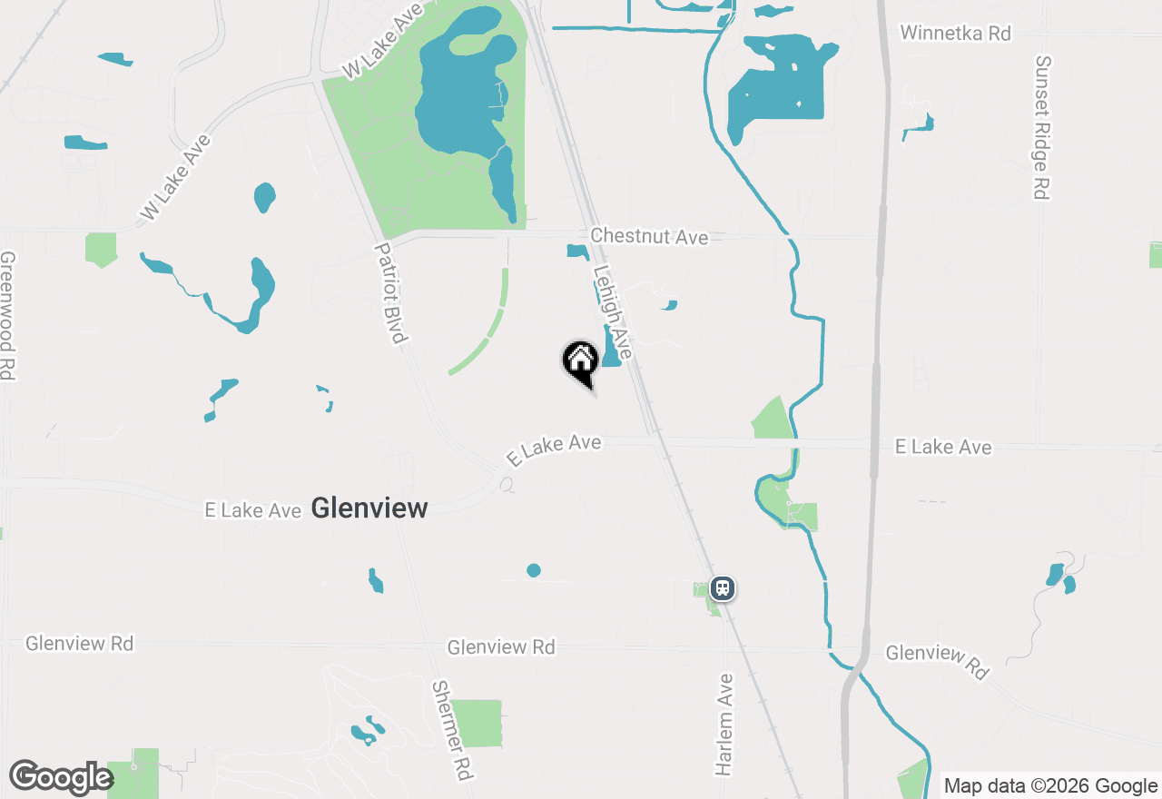 Map of 2169 Cottonwood Drive, Glenview, IL 60026