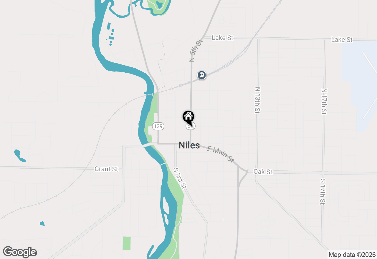 Map of 316 N 5th Street, Niles, MI 49120