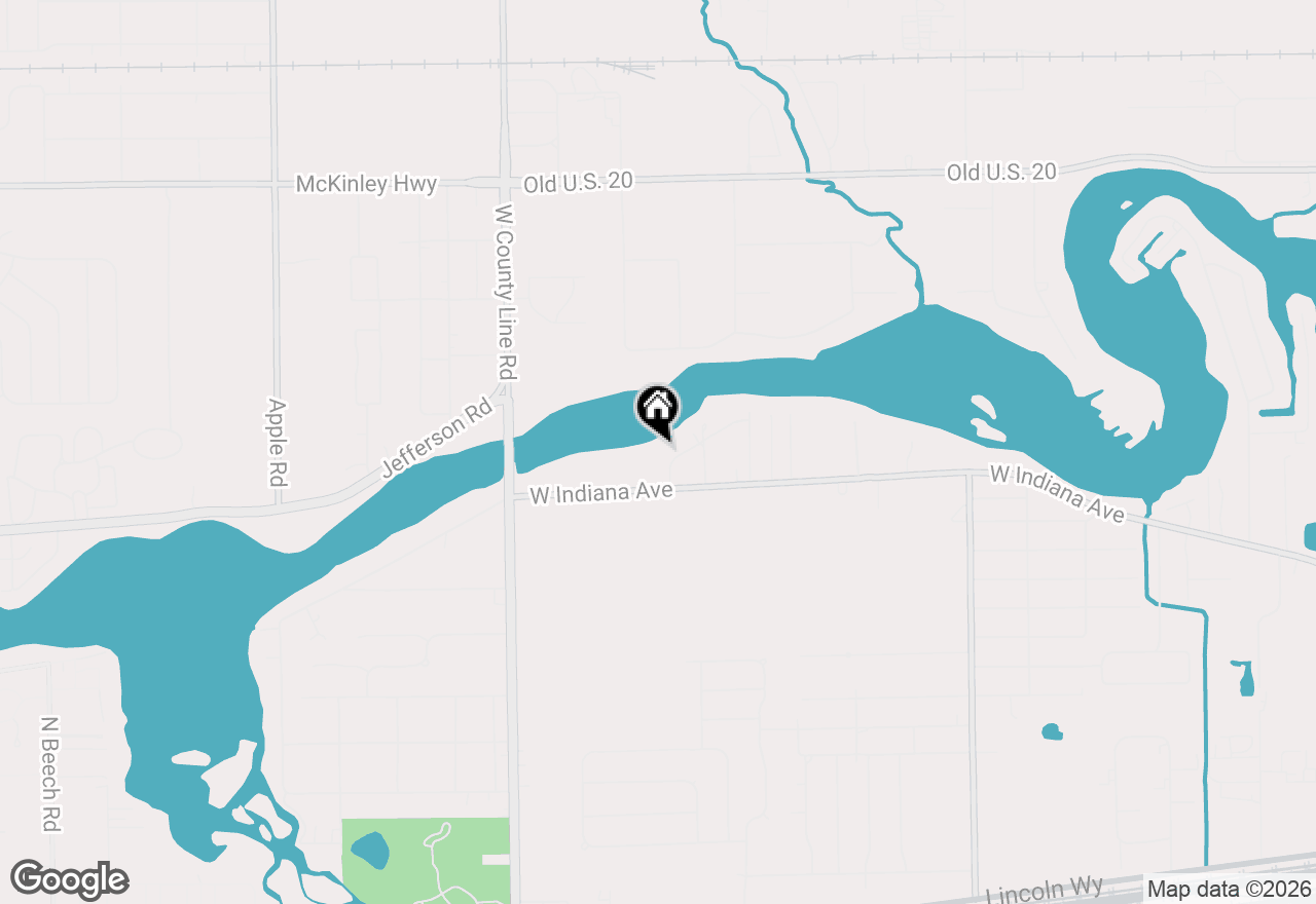 Map of 30599 Edgewater Drive, Elkhart, IN 46516
