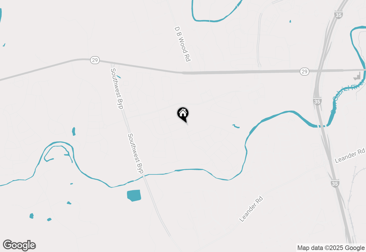 Map of 1145 Round Mountain Pass, Georgetown, TX 78628