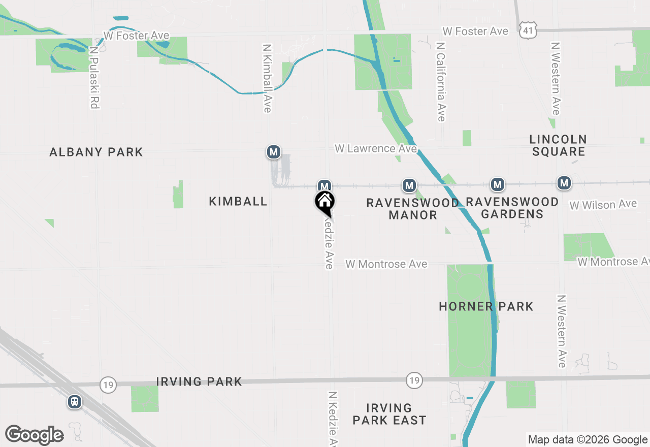 Map of 4518 N Kedzie Avenue #3D, Chicago, IL 60625