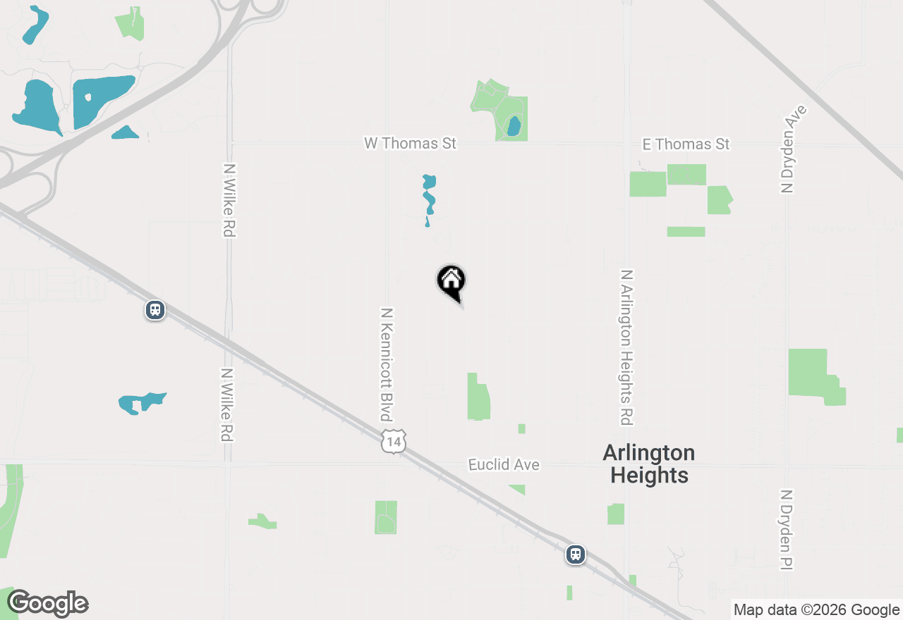 Map of 1015 N Fernandez Avenue, Arlington Heights, IL 60004