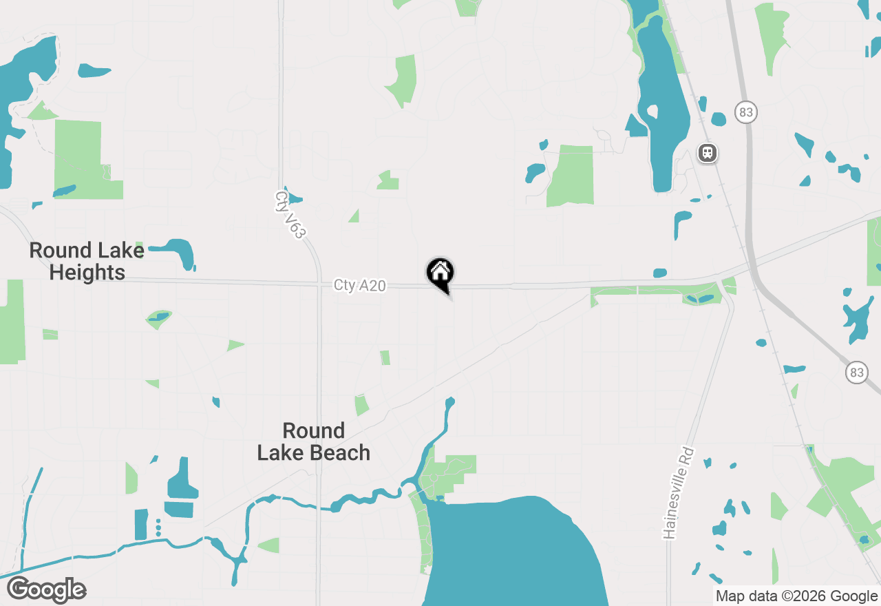 Map of 1621 Round Lake Drive, Round Lake Beach, IL 60073