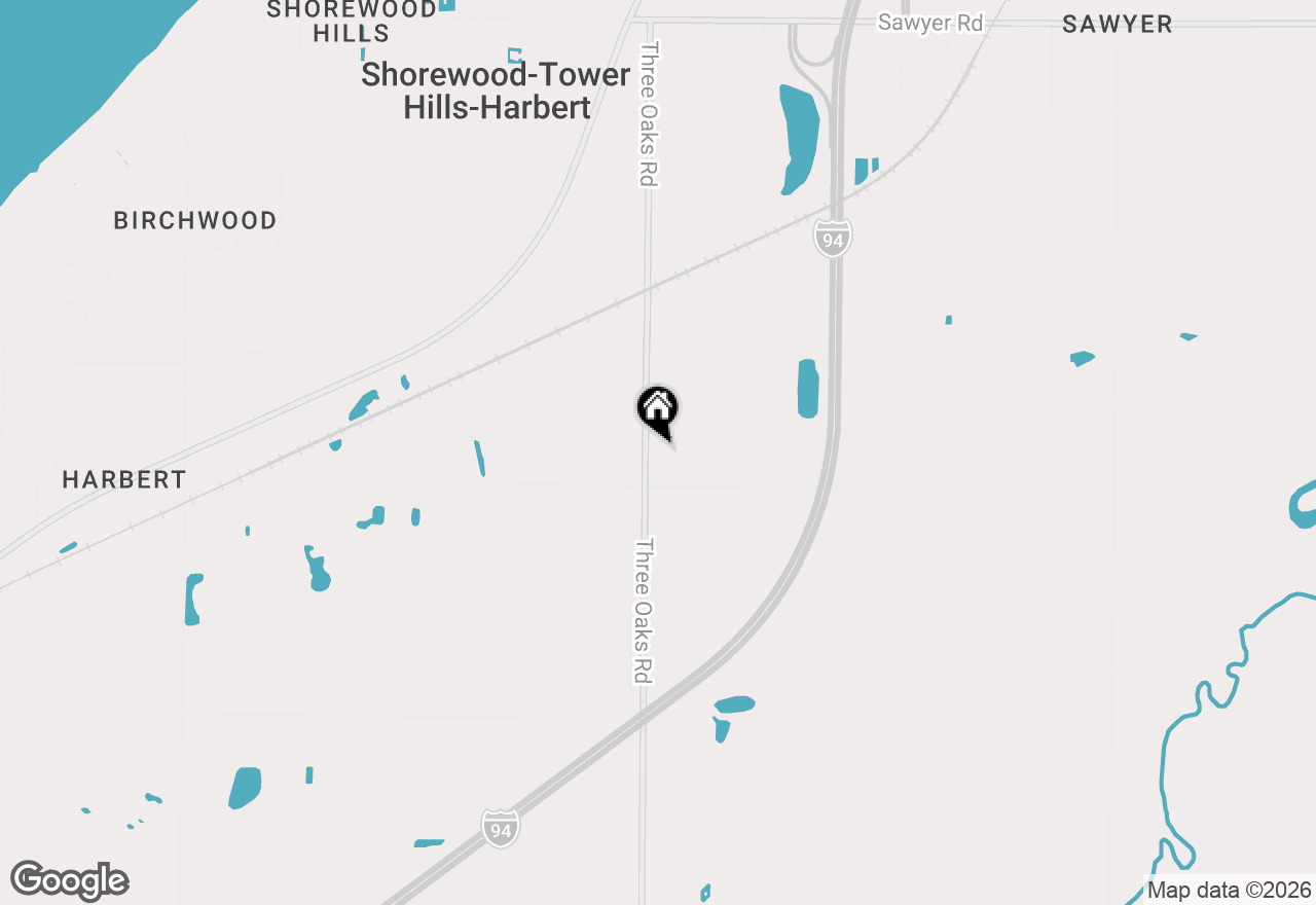 Map of 13639 S Three Oaks Road, Sawyer, MI 49125