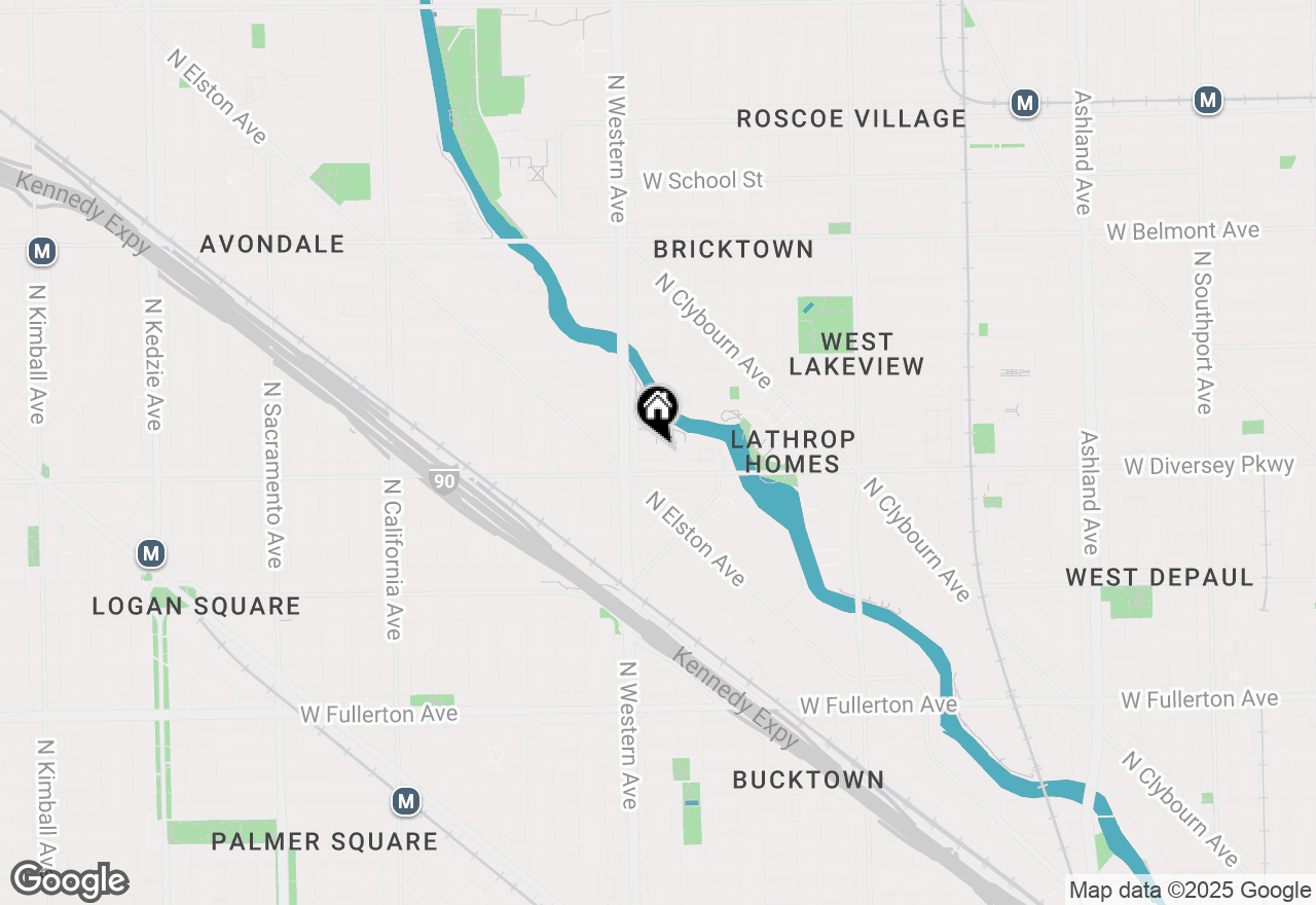 Map of 2337 W Wolfram Street #515, Chicago, IL 60618