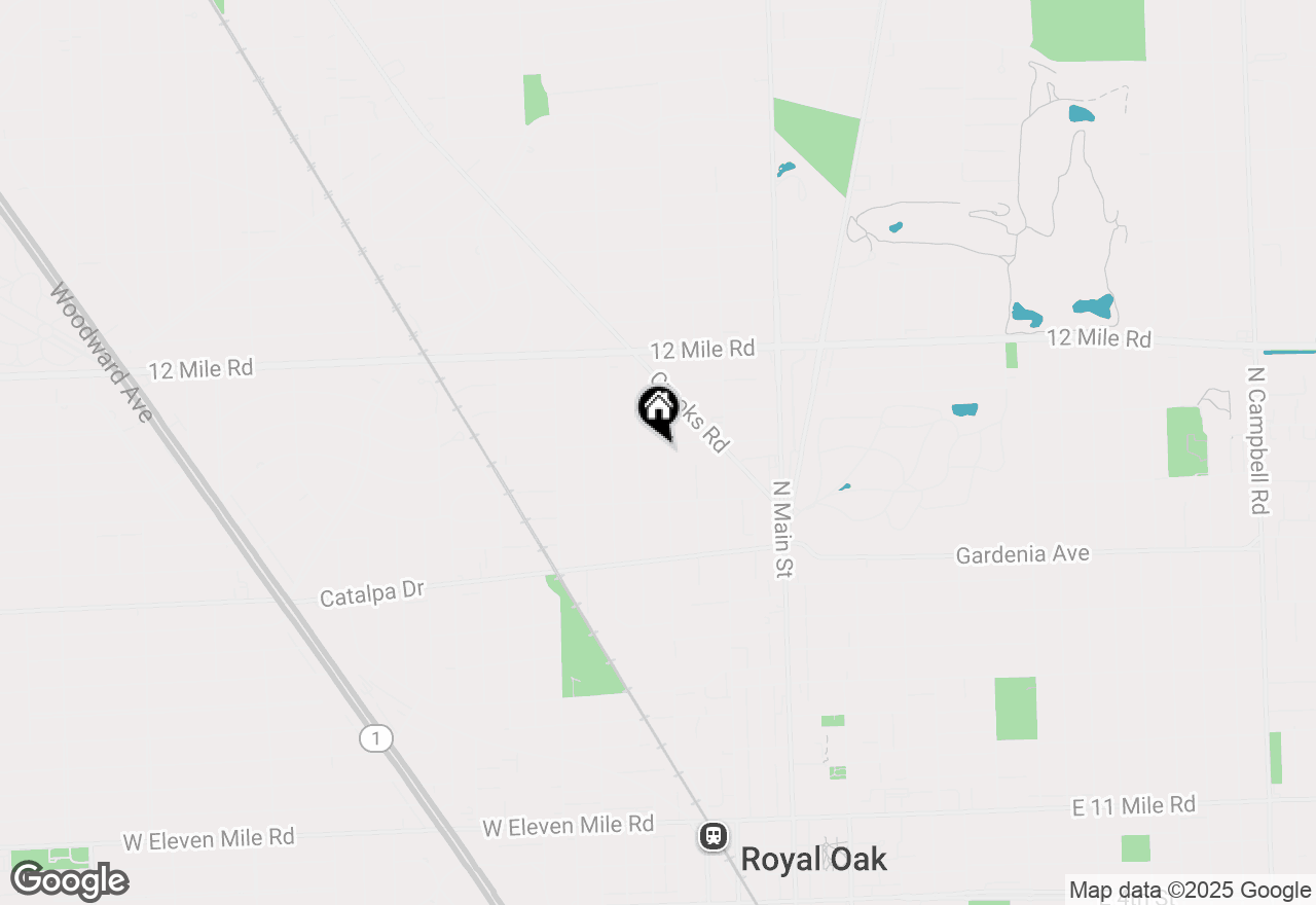 Map of 1427 Marywood Drive, Royal Oak, MI 48067