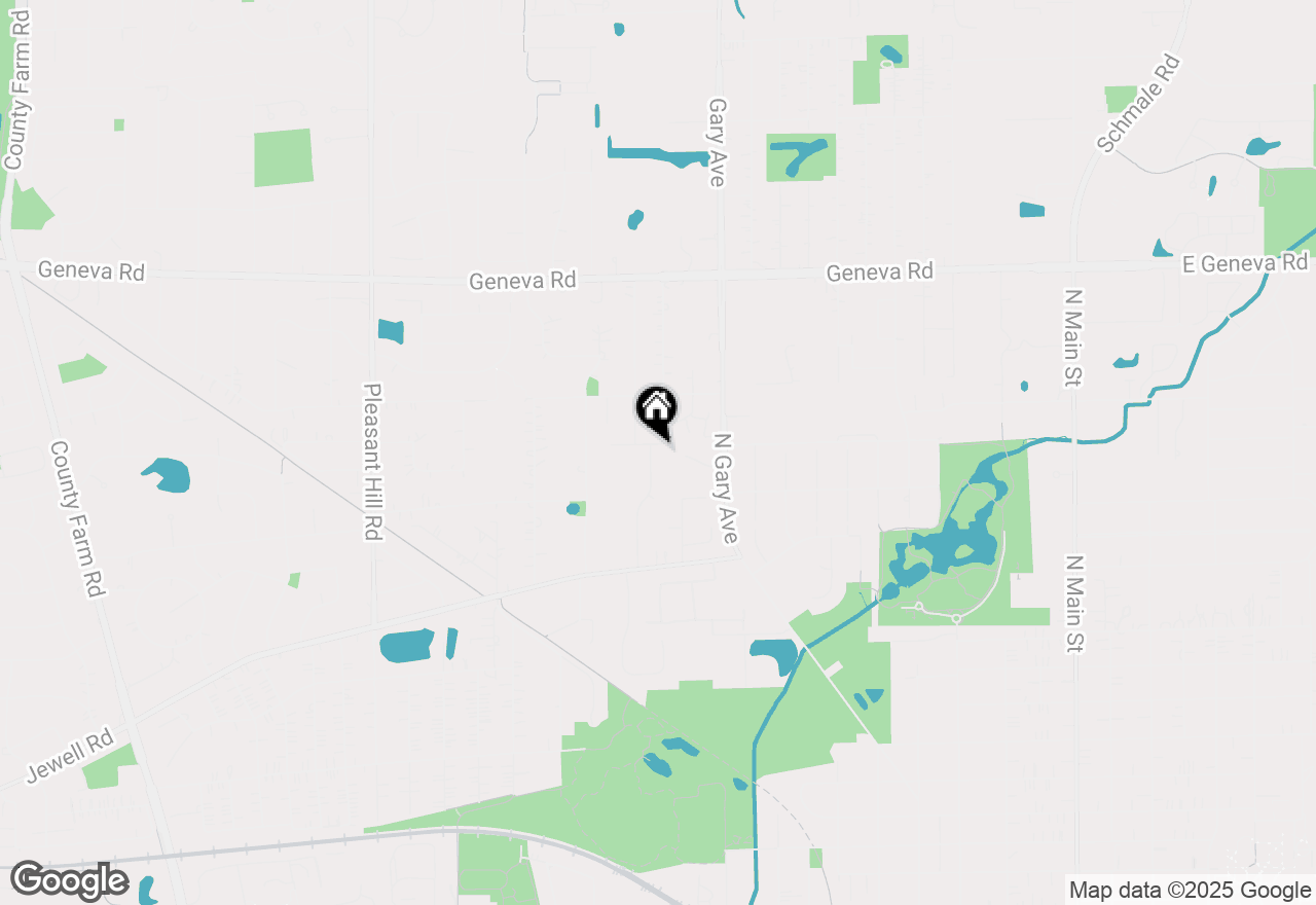 Map of 1180 W Thomas Road, Wheaton, IL 60187