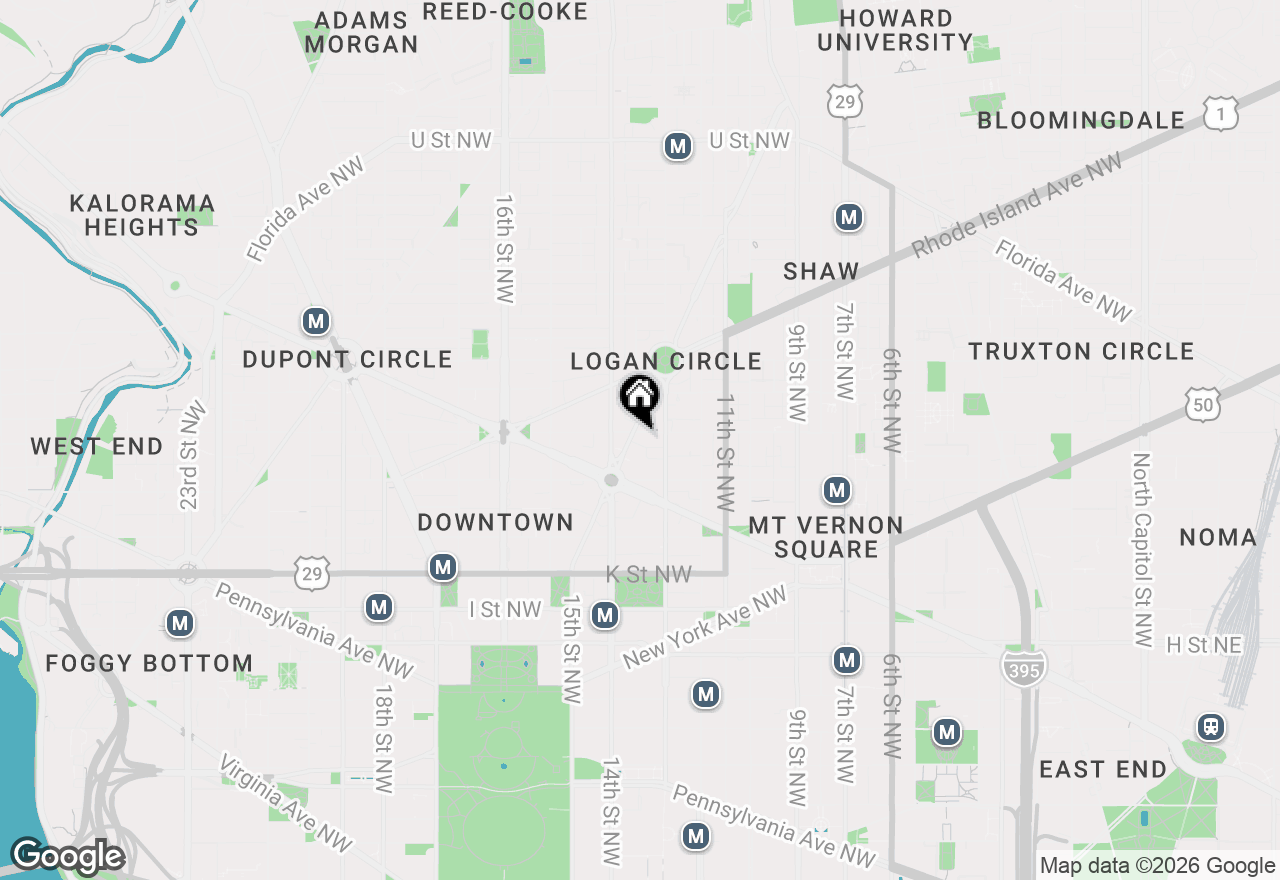 Map of 1239 Vermont Avenue Nw #709, Washington, DC 20005