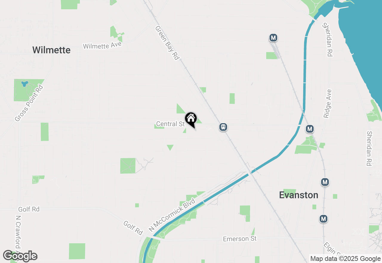 Map of 2123 Harrison Street, Evanston, IL 60201