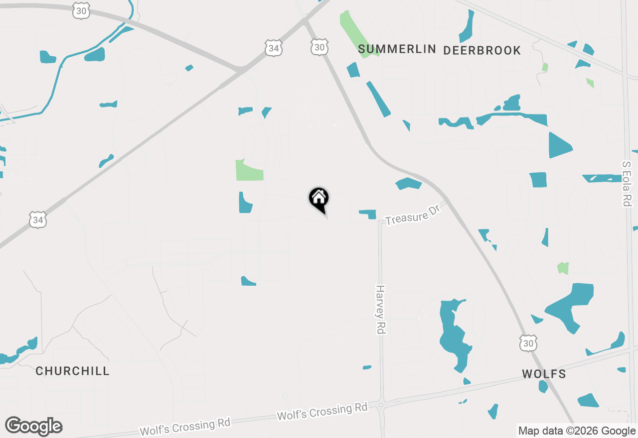 Map of 497 Treasure Drive, Oswego, IL 60543