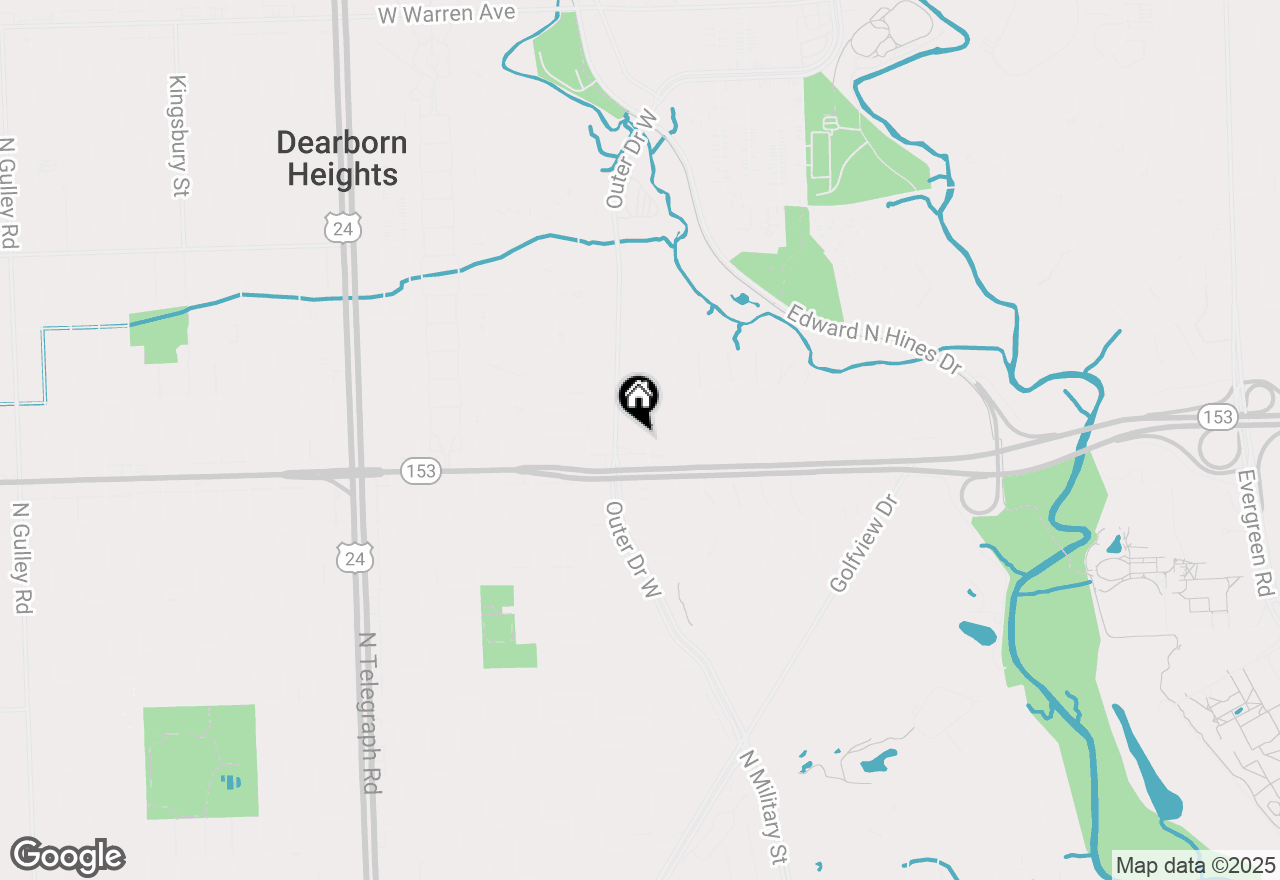 Map of 5661 Hubbell Street, Dearborn Heights, MI 48127