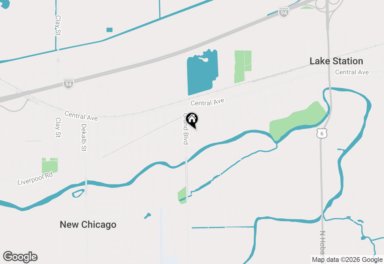 Map of 2736 Jasper Street, Lake Station, IN 46405