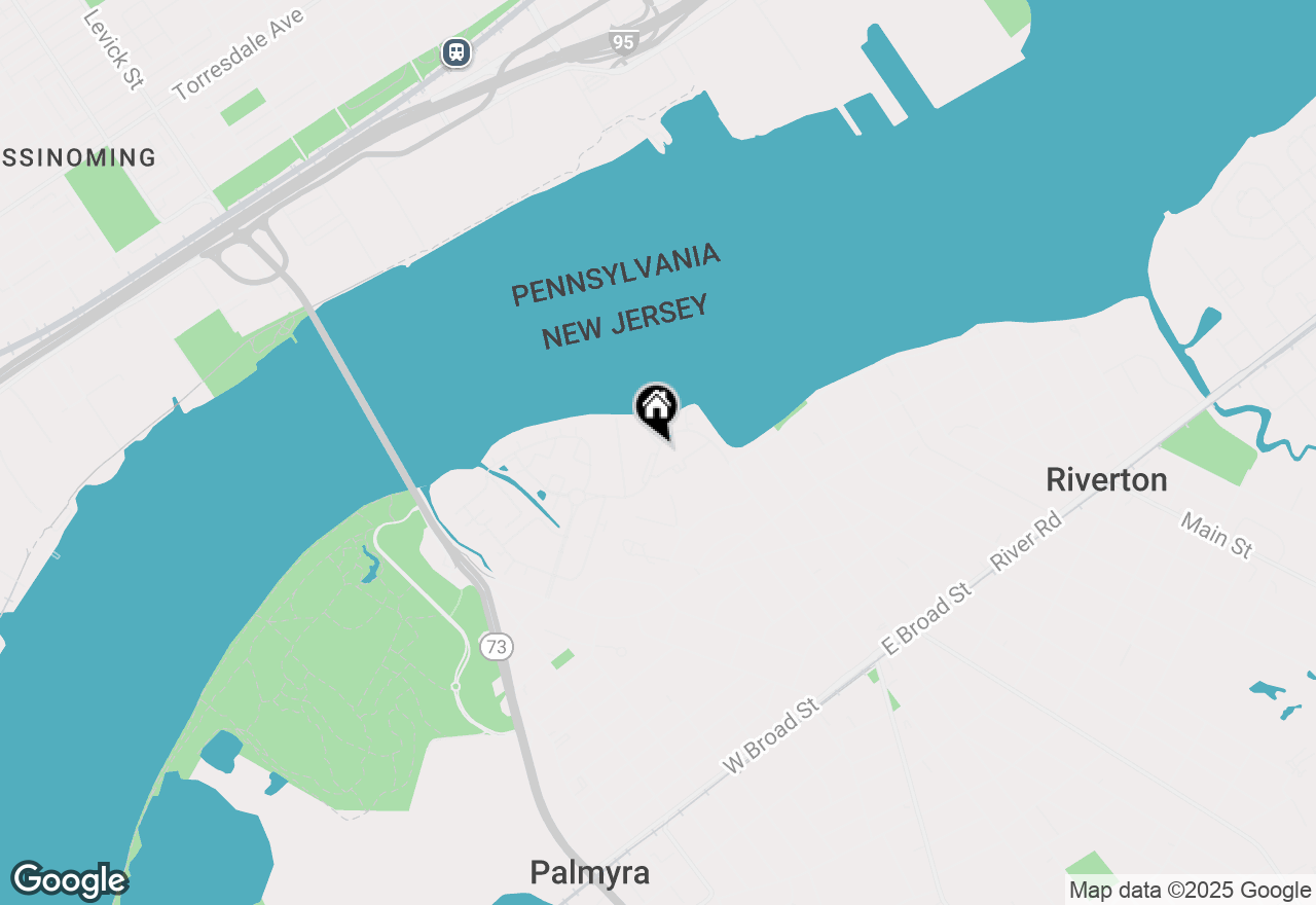 Map of 1117 Harbour Drive, Palmyra, NJ 08065