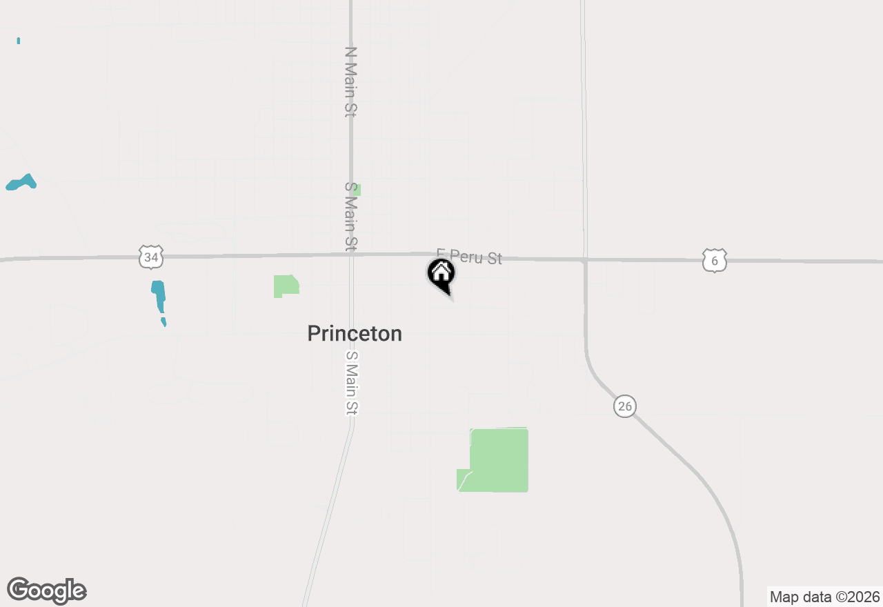 Map of 419 E Lincoln Street, Princeton, IL 61356