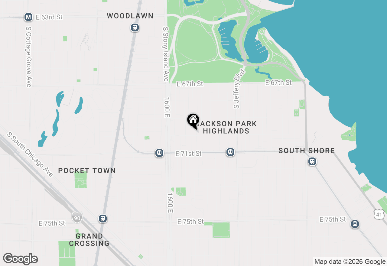 Map of 6957 S East End Avenue, Chicago, IL 60649
