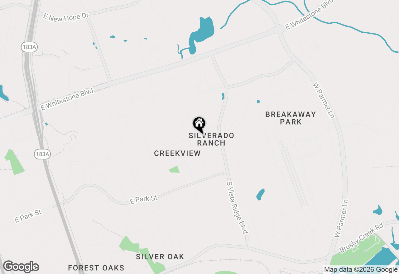 Map of 2112 Conn Creek Rd, Cedar Park, TX 78613