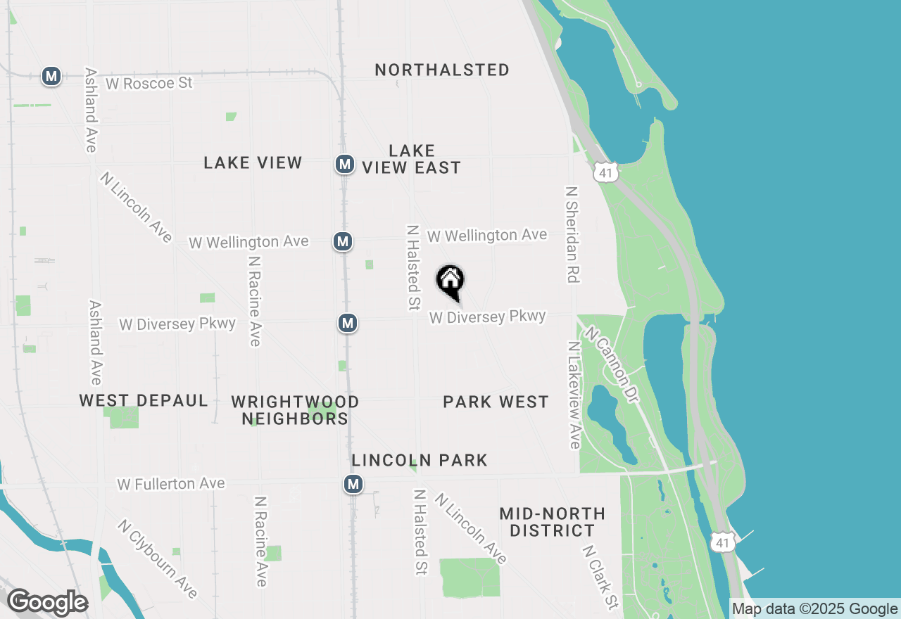 Map of 2800 N Orchard Street #509, Chicago, IL 60657