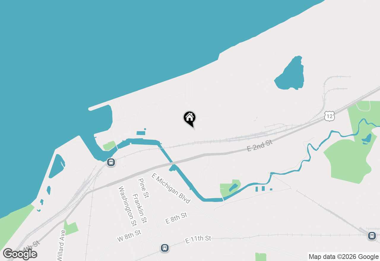 Map of 112 Blaine Street, Michigan City, IN 46360