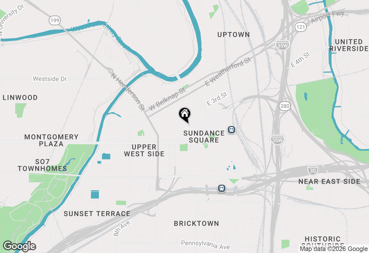 Map of 500 Throckmorton Street #806, Fort Worth, TX 76102