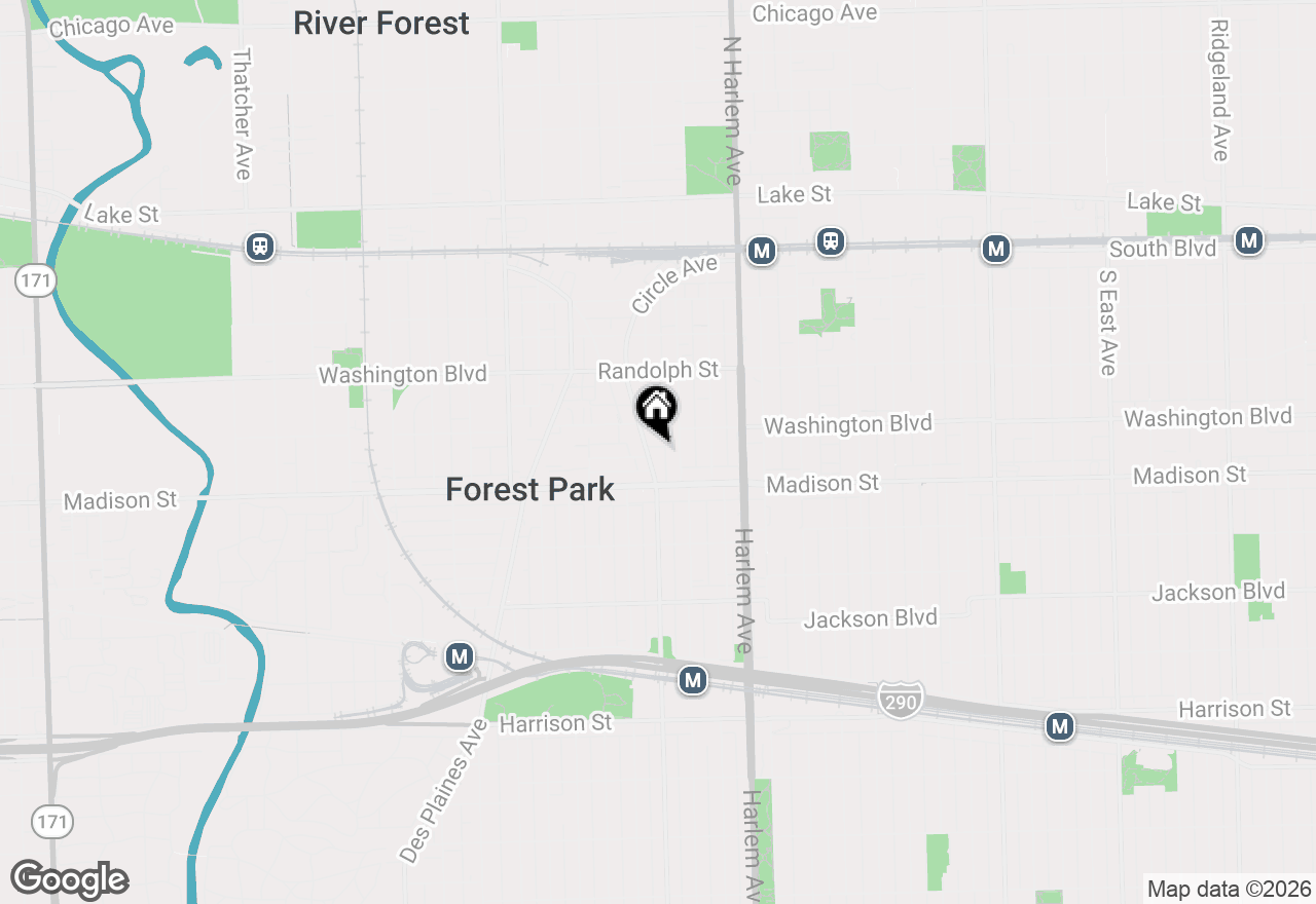 Map of 320 Circle Avenue #608, Forest Park, IL 60130