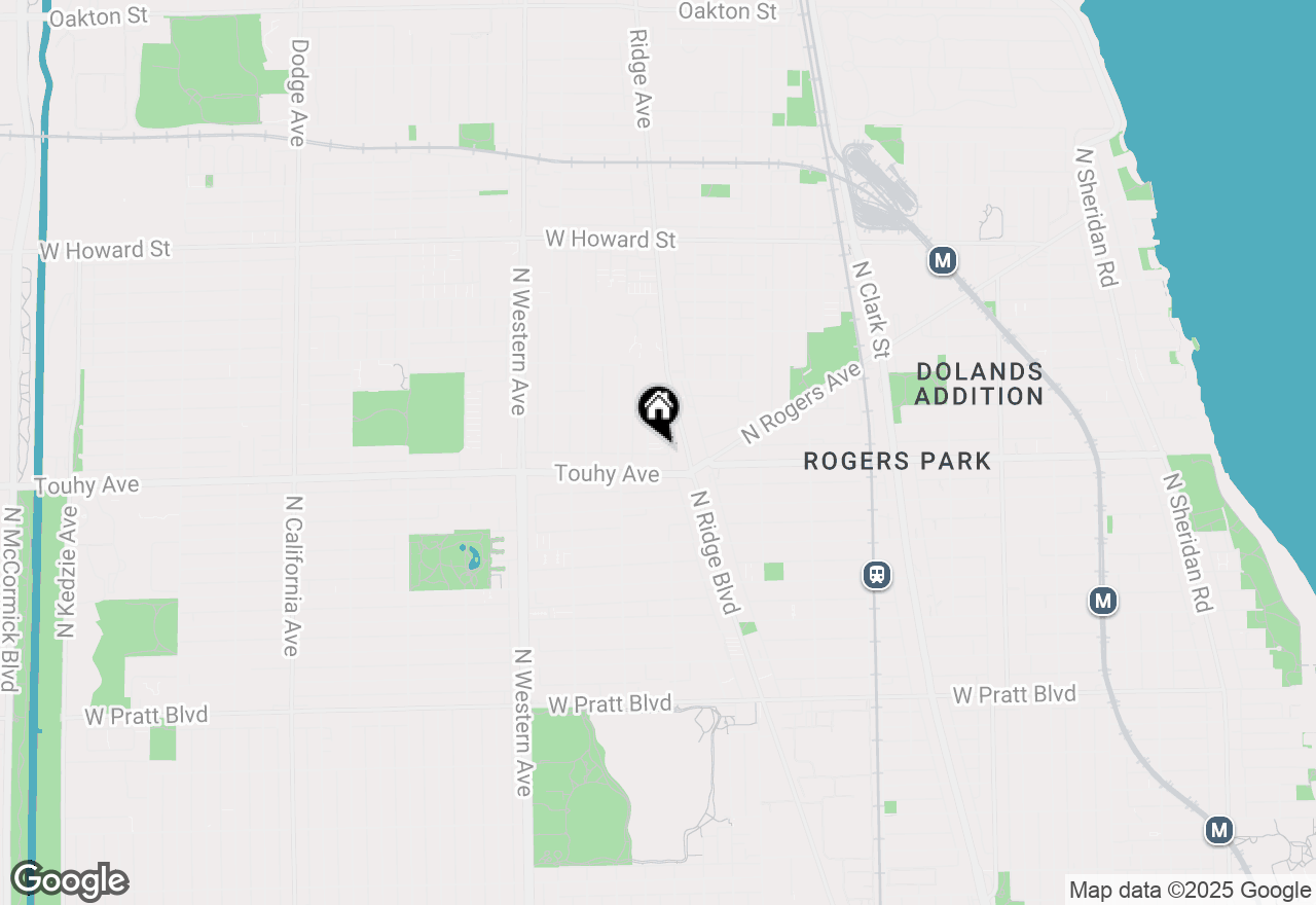 Map of 7223 N Hamilton Avenue #A, Chicago, IL 60645