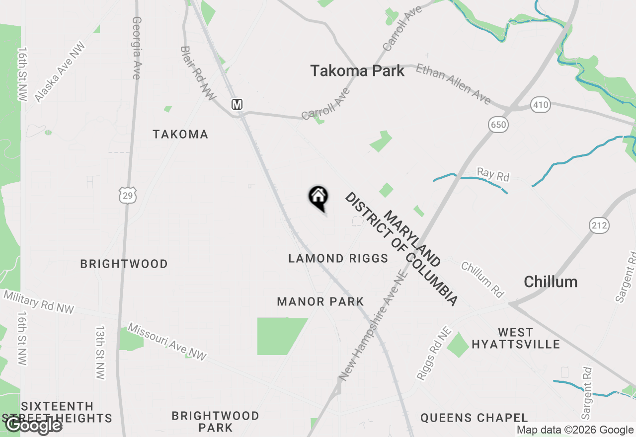 Map of 69 Tuckerman Street Nw, Washington, DC 20011