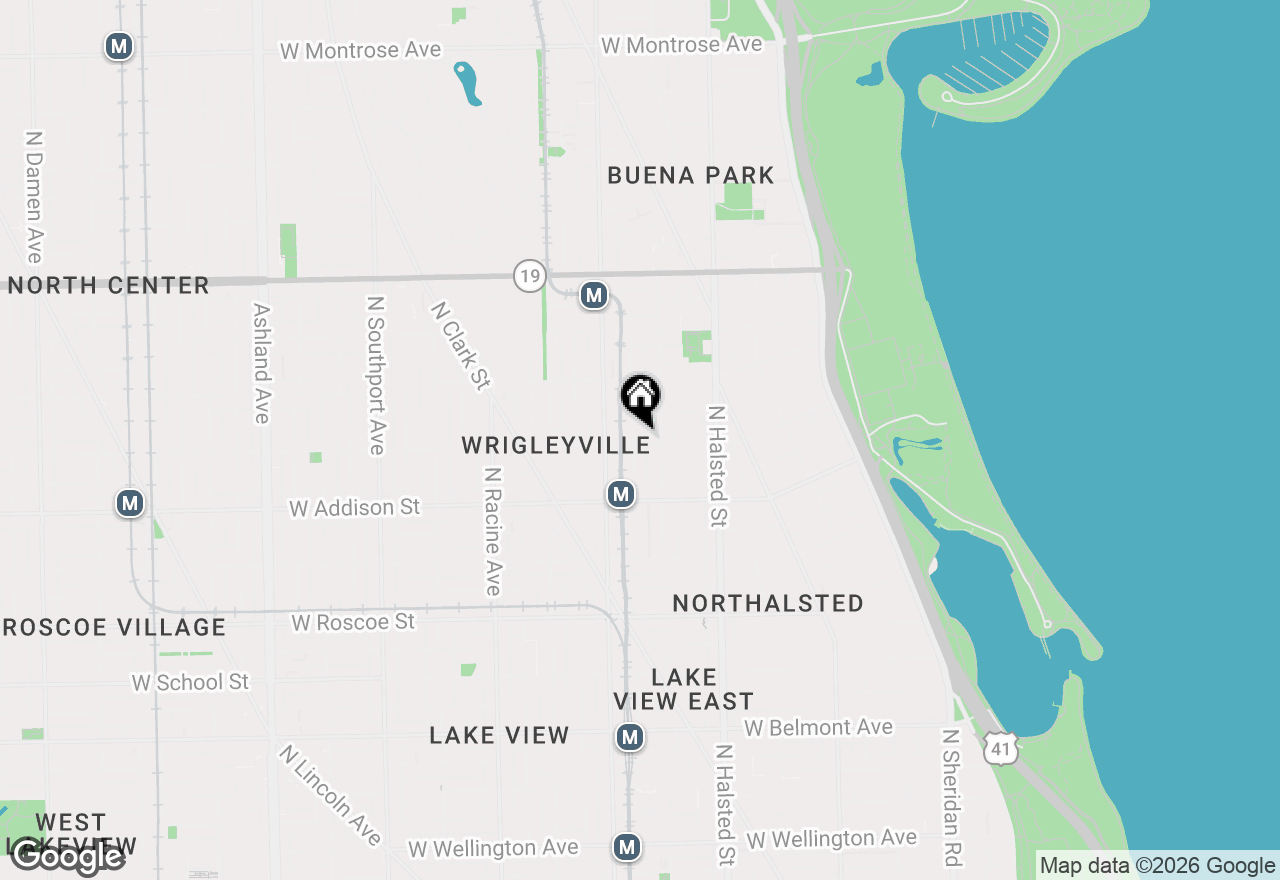 Map of 3707 N Wilton Avenue #2, Chicago, IL 60613