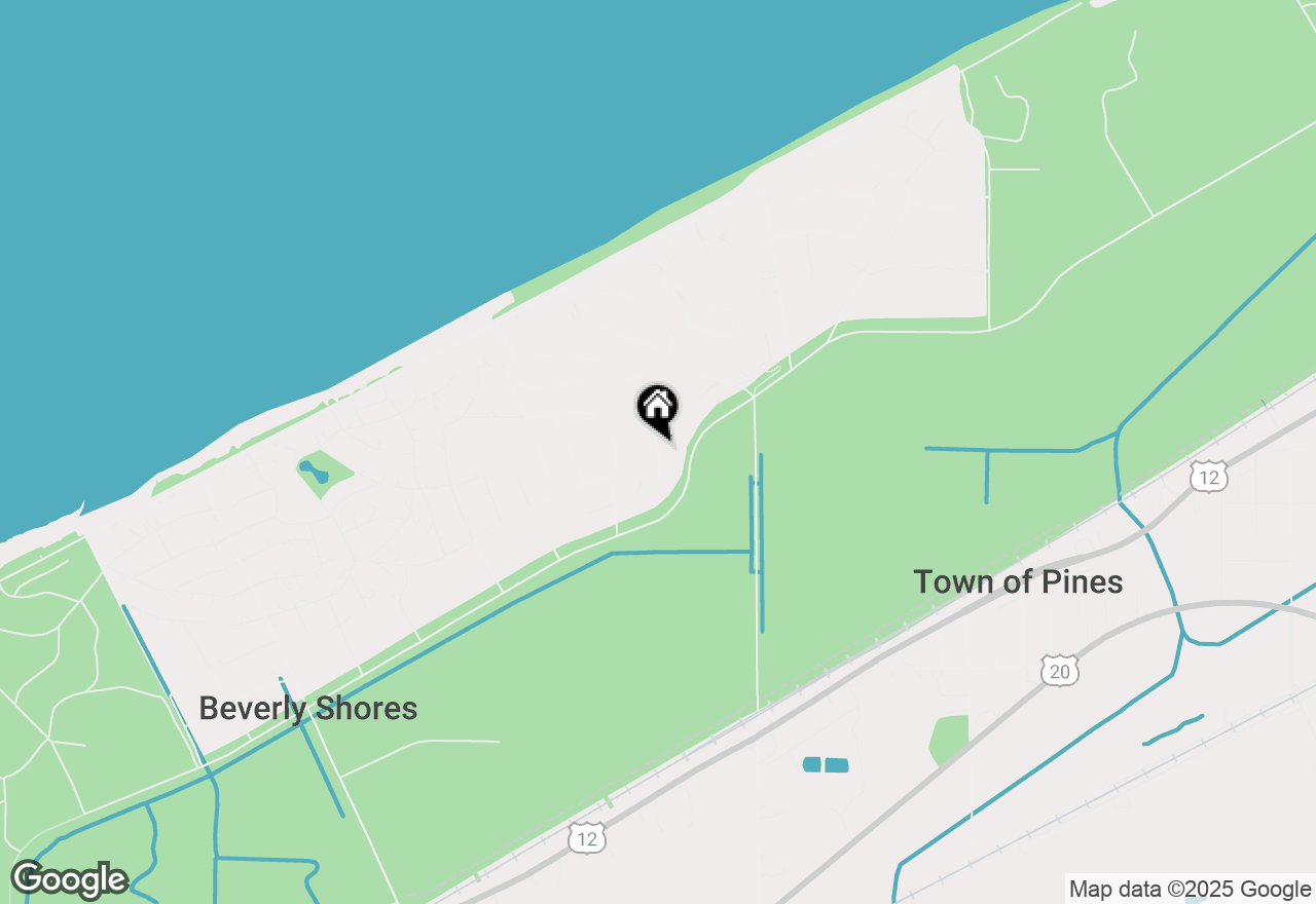 Map of 0 E Bellevue, Beverly Shores, IN 46301