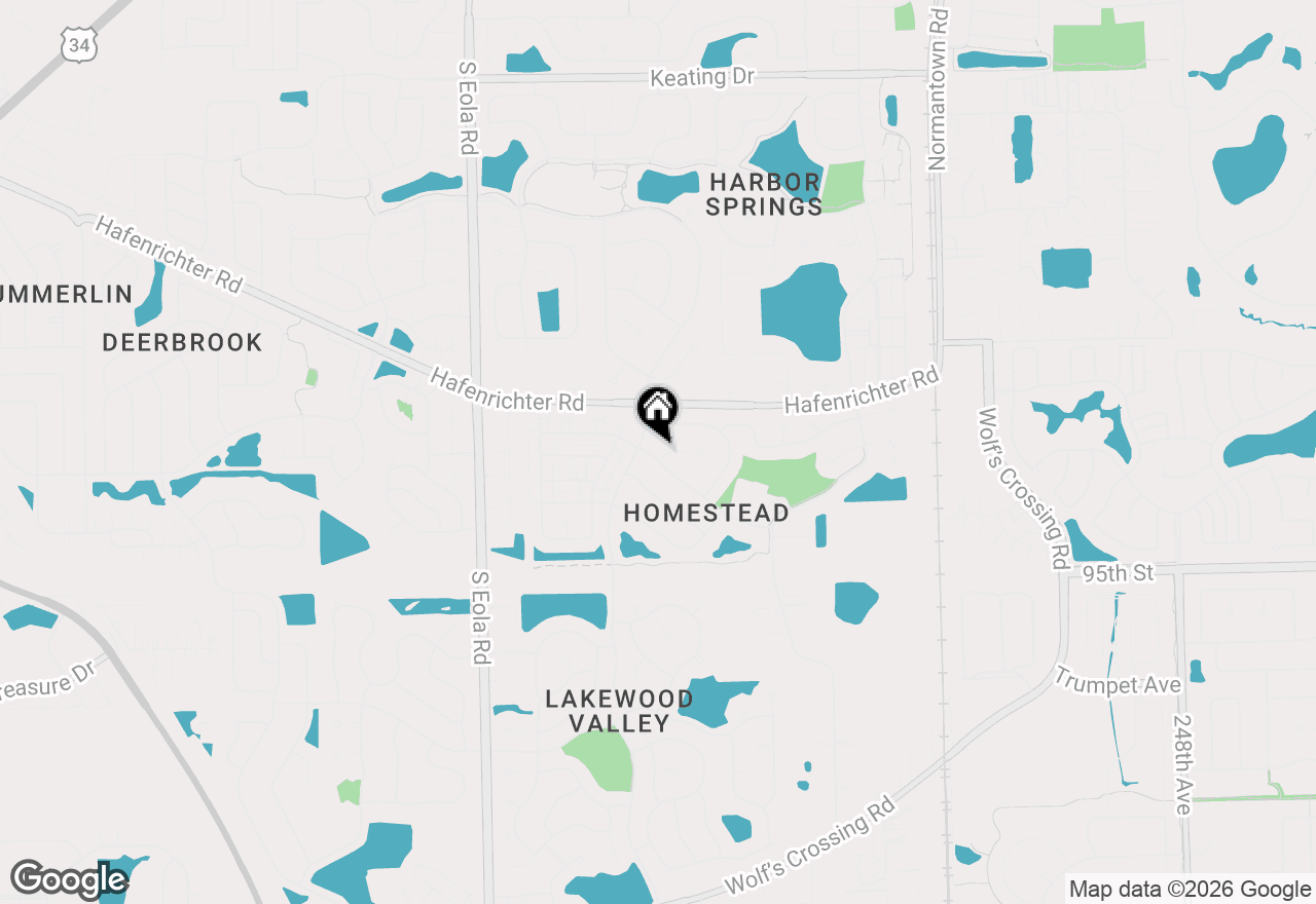 Map of 2716 Middleton Court, Aurora, IL 60503