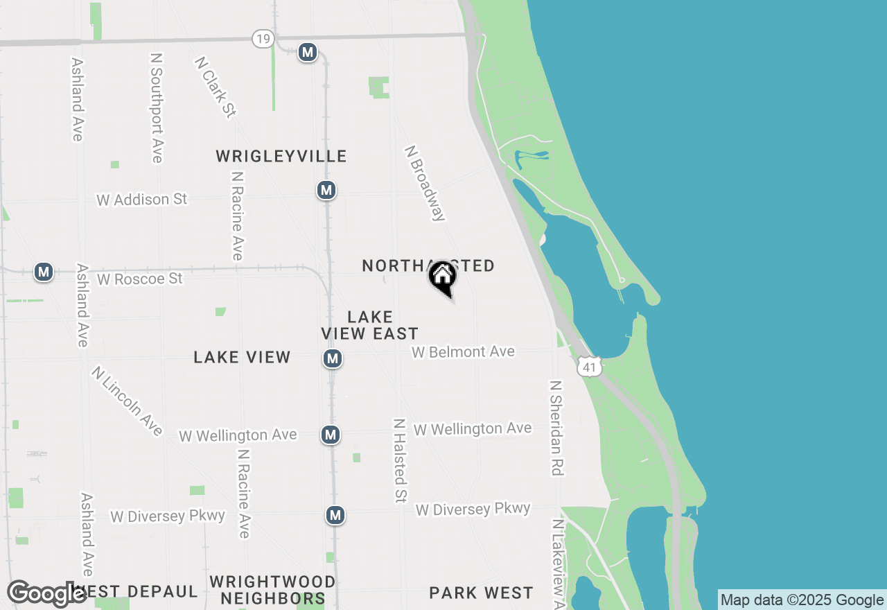 Map of 654 W Aldine Avenue #G, Chicago, IL 60657