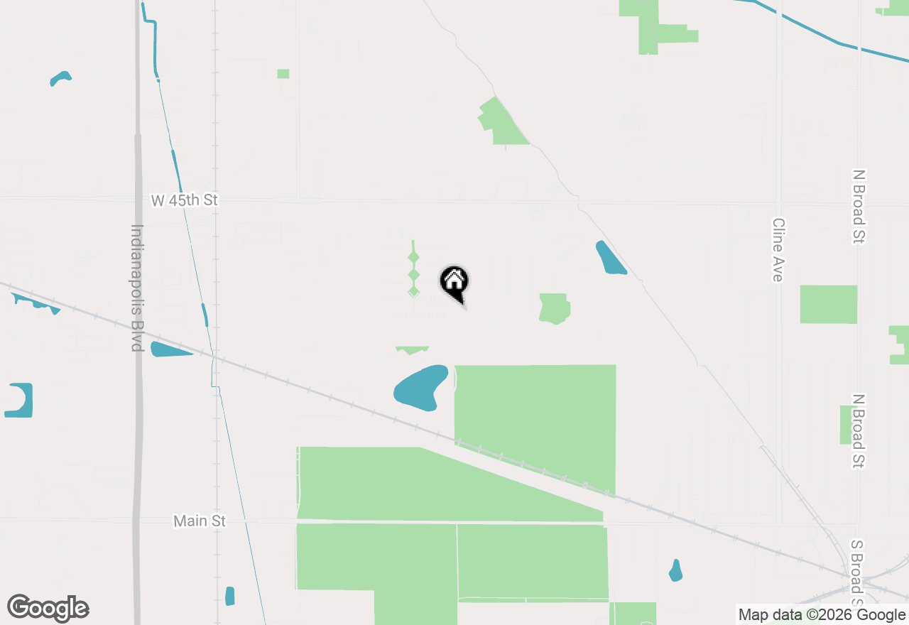 Map of 9937 Delaware Place, Highland, IN 46322