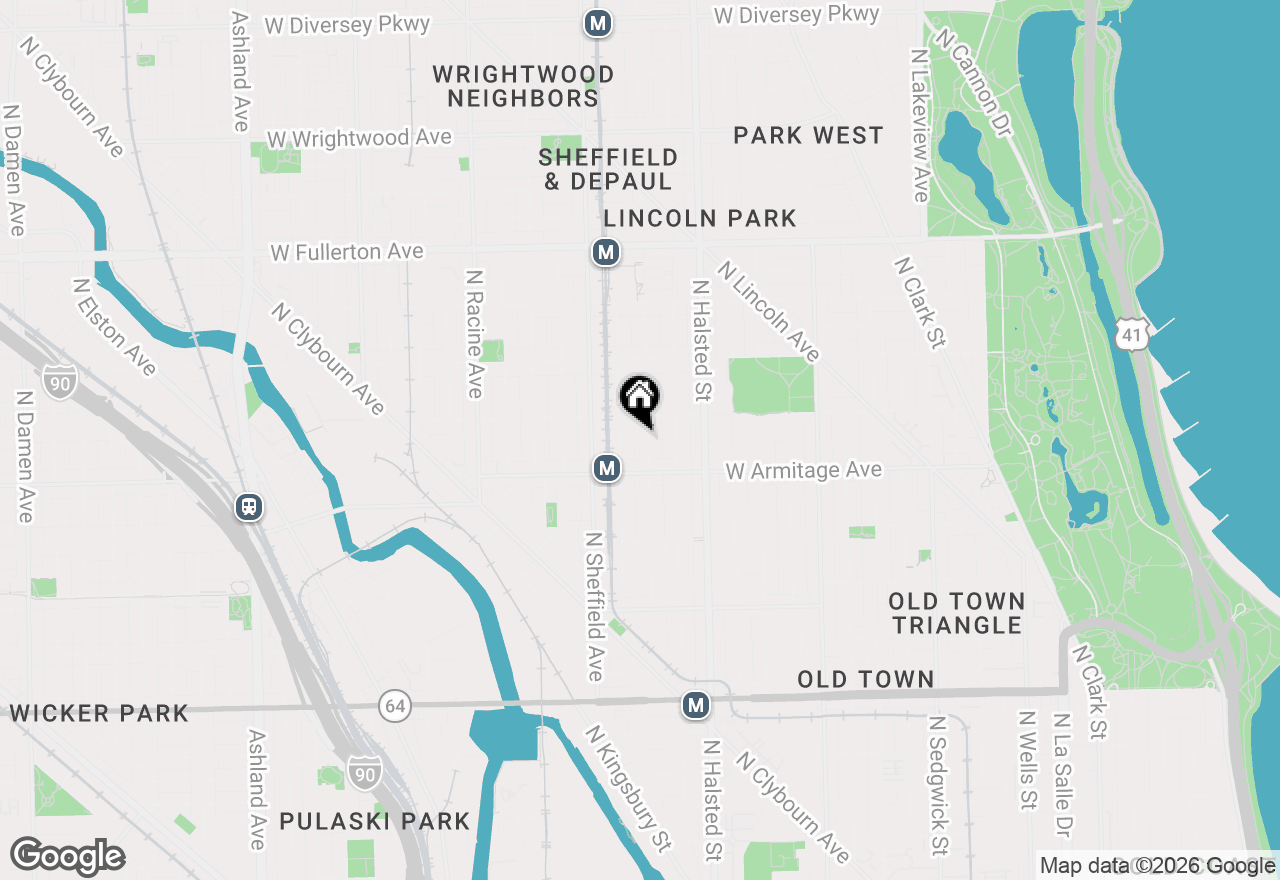 Map of 2034 N Fremont Street, Chicago, IL 60614