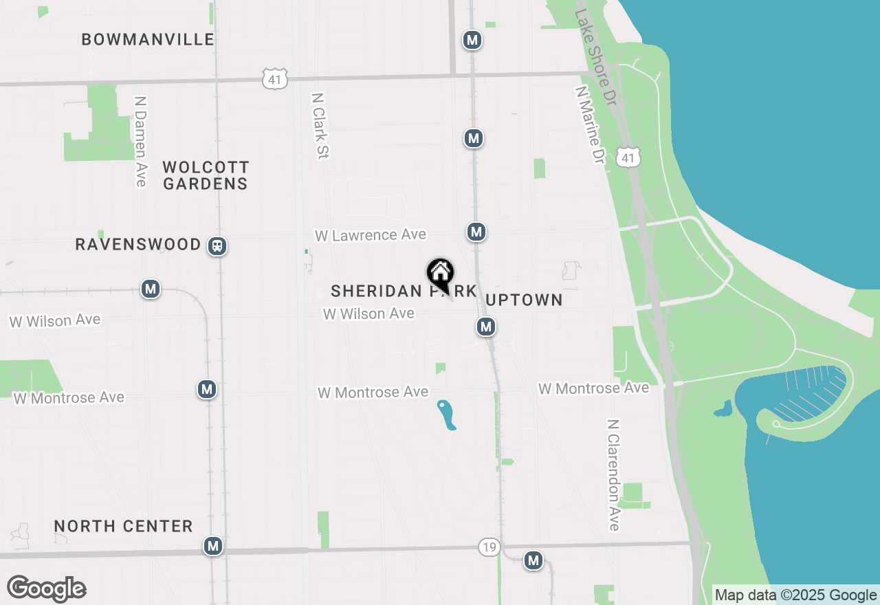 Map of 4609 N Magnolia Avenue #2S, Chicago, IL 60640