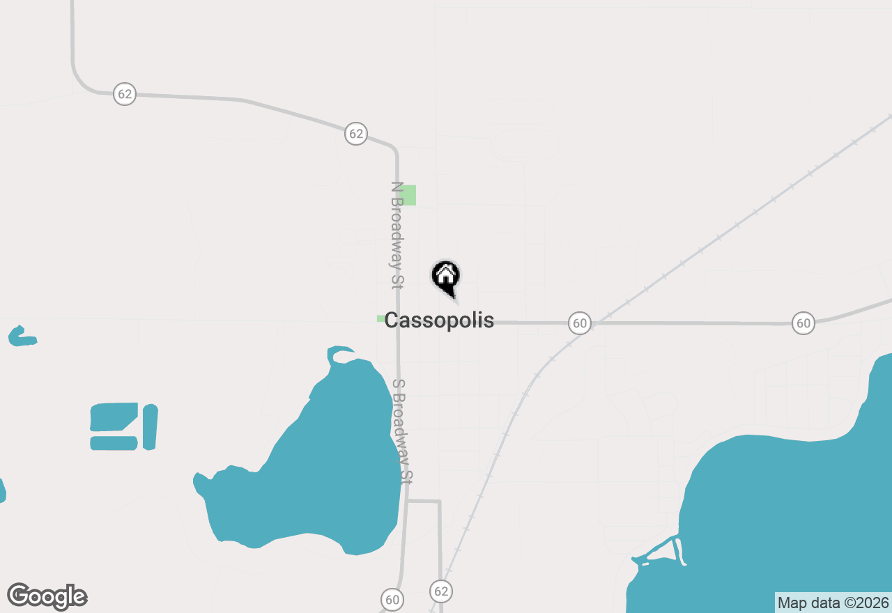 Map of 110 N O Keefe Street, Cassopolis, MI 49031