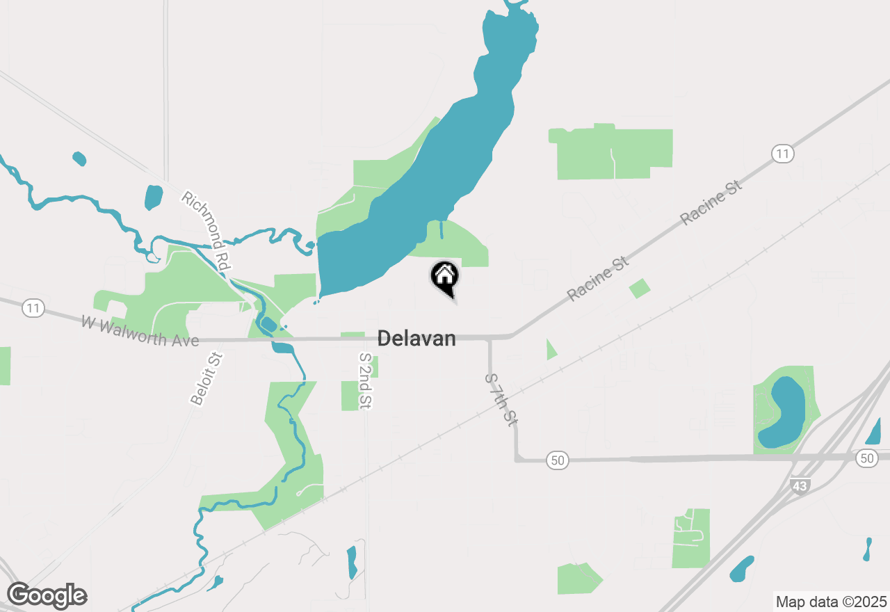 Map of 203 N 5th St, Delavan, WI 53115