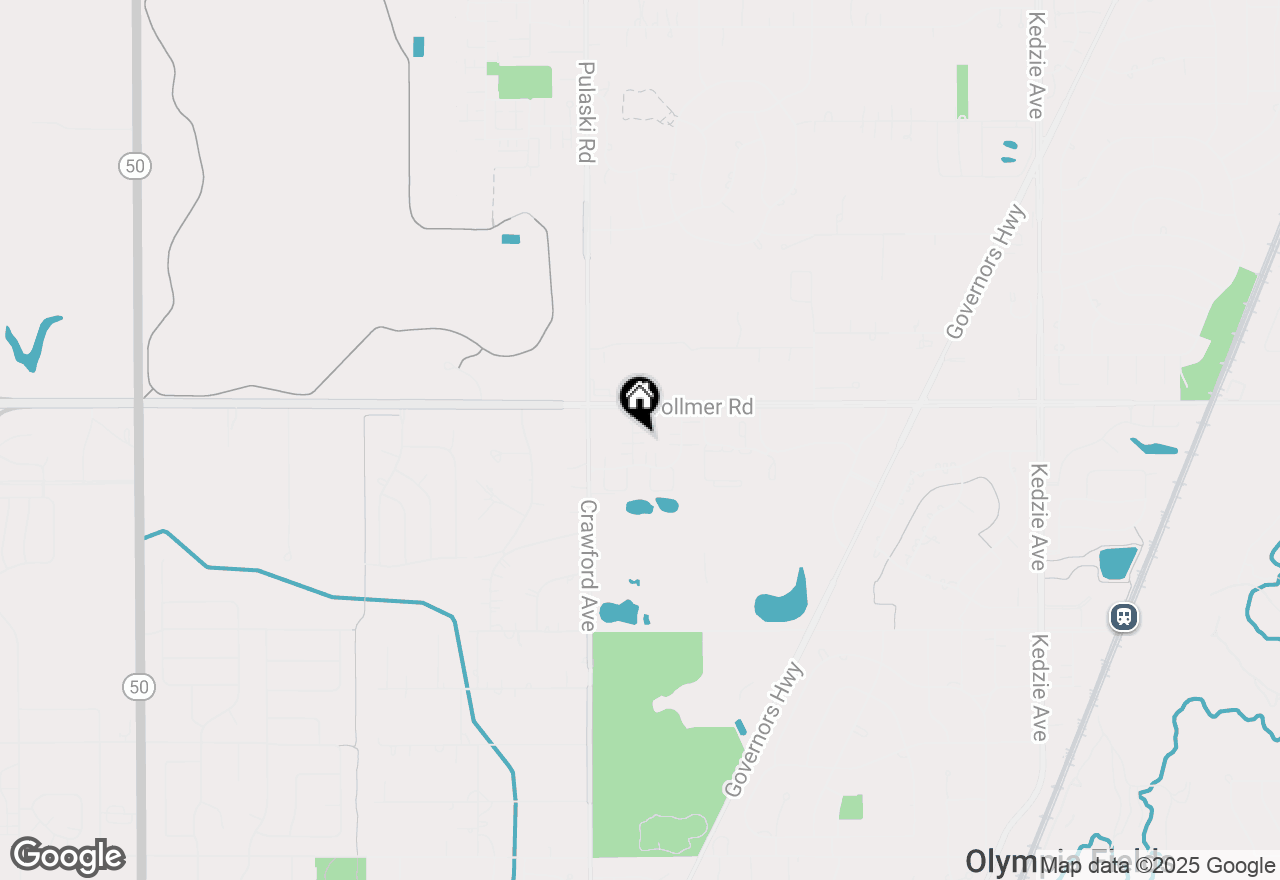 Map of 19937 Burnside Court, Olympia Fields, IL 60461