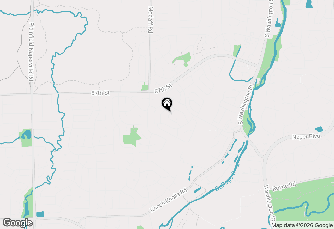 Map of 2307 Woodview Lane, Naperville, IL 60565