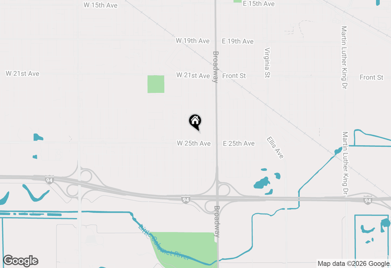 Map of 2441 Jefferson Street, Gary, IN 46407