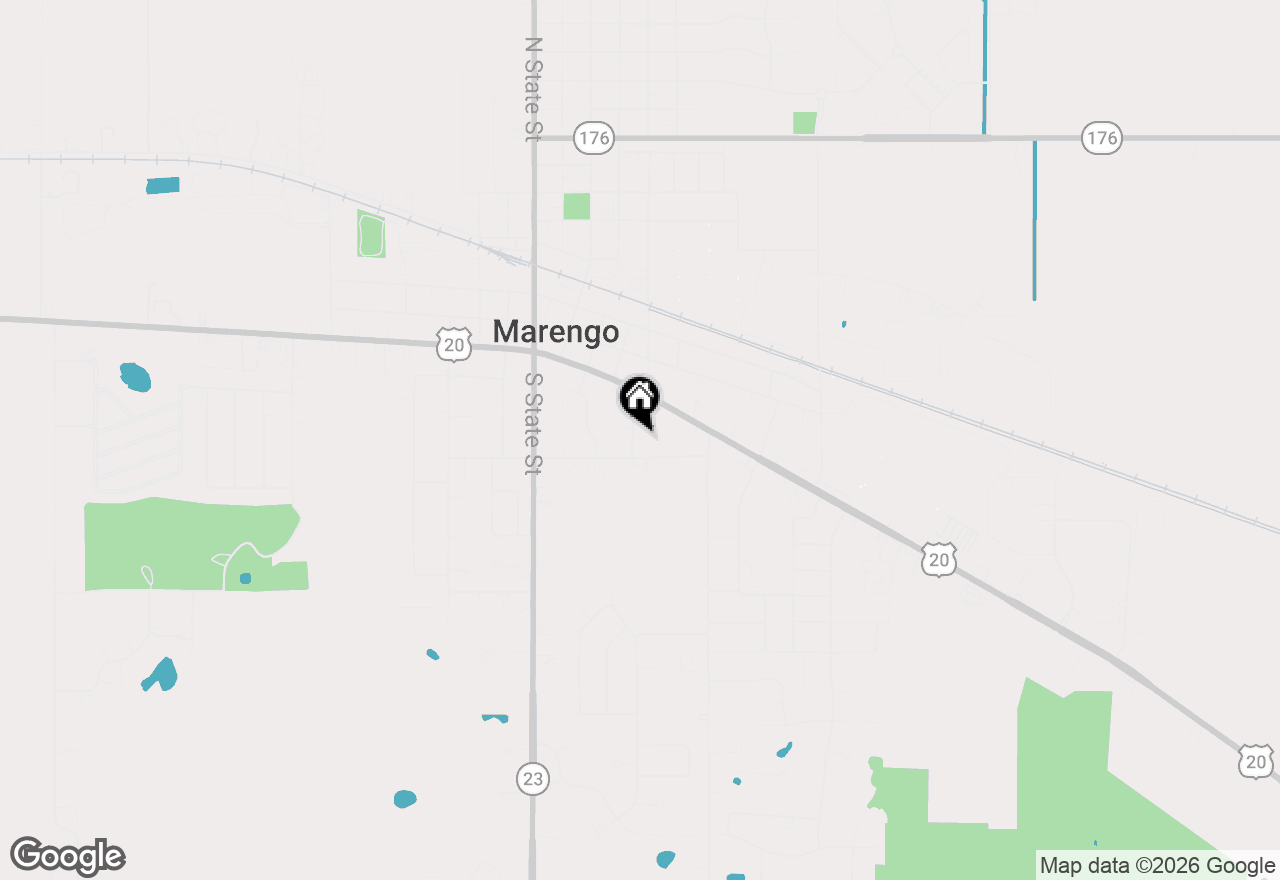 Map of 351 Elm Street, Marengo, IL 60152